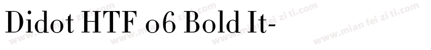 Didot HTF 06 Bold It字体转换
